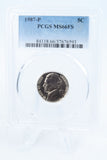 1987-P PCGS MS66FS Jefferson Nickel Full Steps Business Strike 5C
