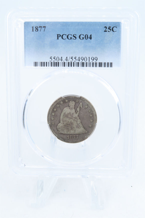 1877-P PCGS G04 Liberty Seated Quarter Business Strike 25C
