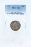 1877-P PCGS G04 Liberty Seated Quarter Business Strike 25C