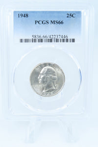 1948-P PCGS MS66 Washington Quarter Business Strike 25C