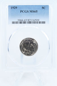 1929-P PCGS MS65 Buffalo Nickel Business Strike 5C