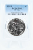 1983-P PCGS MS69 Olympic Silver Modern Commemorative Dollar