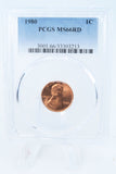 1980-P PCGS MS66RD Lincoln Memorial Cent Business Strike 1C