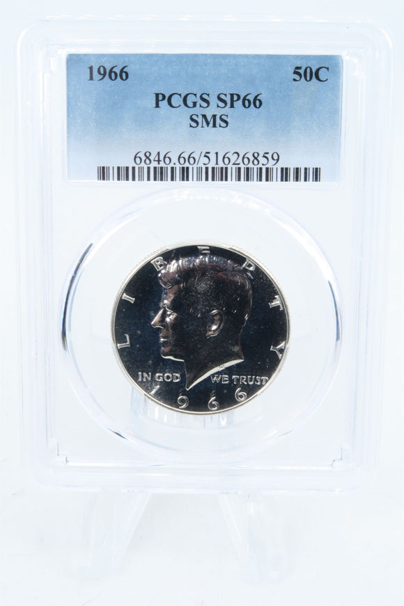 1966-P PCGS SP66 SMS Kennedy Half Dollar 50C
