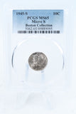 1945-S PCGS MS65 Micro S Mercury Dime Business Strike 10C
