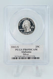 2003-S PCGS PR69DCAM Silver Alabama State Quarter Proof 25C