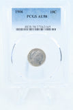 1906-P PCGS AU58 Barber Dime Business Strike 10C