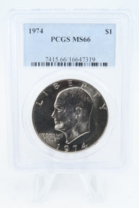 1974-P PCGS MS66 Eisenhower Ike Dollar Business Strike