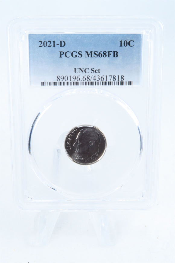 2021-D PCGS MS68FB Roosevelt Dime Business Strike 10C