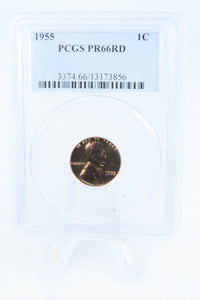 1955-P PCGS PR66RD Lincoln Wheat Cent Proof 1C