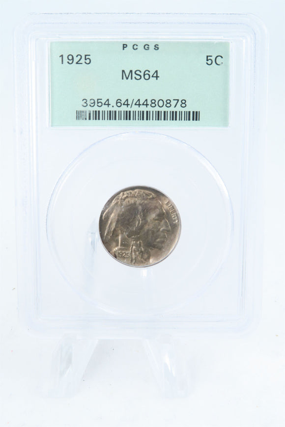 1925-P PCGS MS64 Buffalo Nickel Business Strike 5C