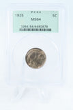 1925-P PCGS MS64 Buffalo Nickel Business Strike 5C