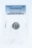 1949-D PCGS MS67FB Roosevelt Dime Business Strike 10C