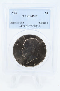 1972-P PCGS MS65 Type 3 Eisenhower Ike Dollar Business Strike