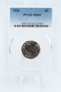 1926-P PCGS MS65 Buffalo Nickel Business Strike 5C