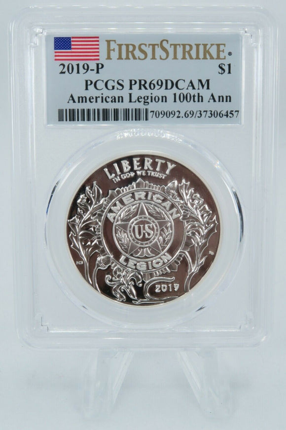 2019-P PCGS PR69DCAM American Legion 100th Anniversary Silver Proof