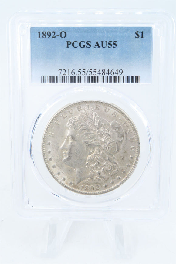 1892-O PCGS AU55 Morgan Dollar Business Strike