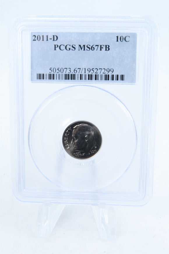 2011-D PCGS MS67FB Roosevelt Dime Business Strike 10C