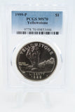 1999-P PCGS MS70 Yellowstone Silver Modern Commemorative Dollar