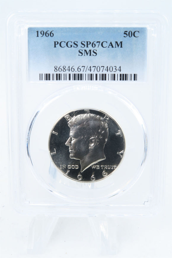 1966-P PCGS SP67CAM SMS Kennedy Half Dollar 50C
