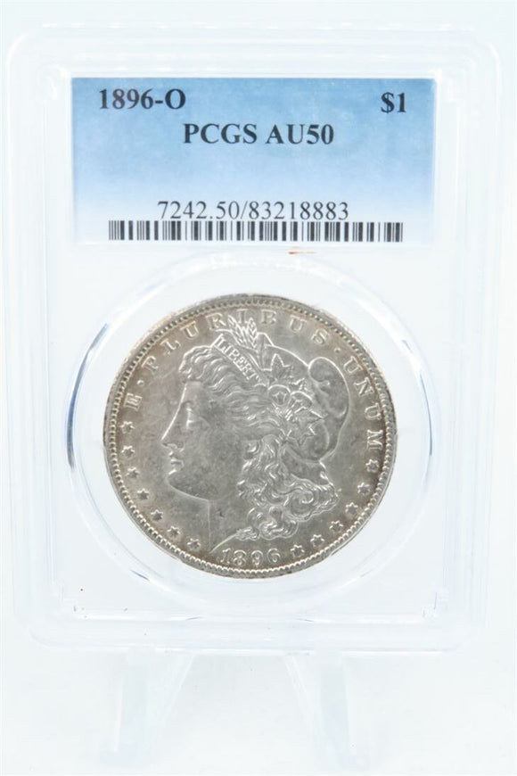 1896-O PCGS AU50 Morgan Dollar Business Strike