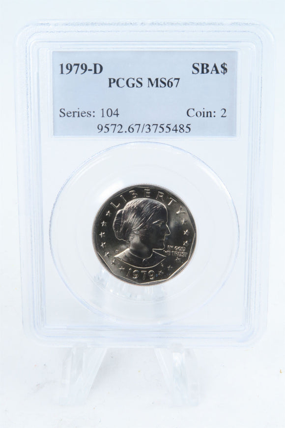 1979-D PCGS MS67 Susan B. Anthony Dollar Business Strike