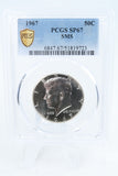 1967-P PCGS SP67 SMS Kennedy Half Dollar 50C