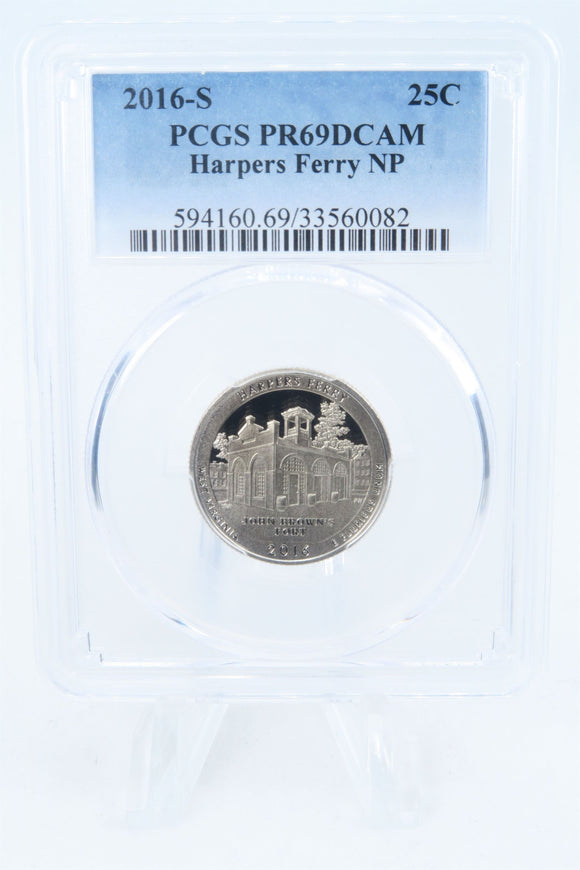 2016-S PCGS PR69DCAM Harpers Ferry NP Quarter Proof 25C