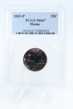 2003-P PCGS MS67 Maine State Quarter Business Strike 25C