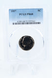 1957-P PCGS PR68 Jefferson Nickel Proof 5C
