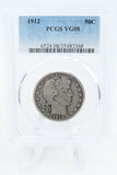1912-P PCGS VG08 Barber Half Dollar Business Strike 50C