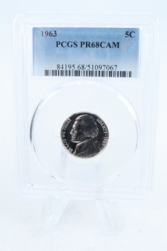 1963-P PCGS PR68CAM Jefferson Nickel Proof 5C