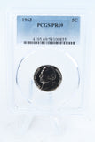 1963-P PCGS PR69 Jefferson Nickel Proof 5C
