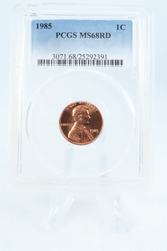 1985-P PCGS MS68RD Lincoln Memorial Cent Business Strike 1C