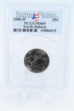 2006-D PCGS SP69 North Dakota Satin Finish State Quarter 25C
