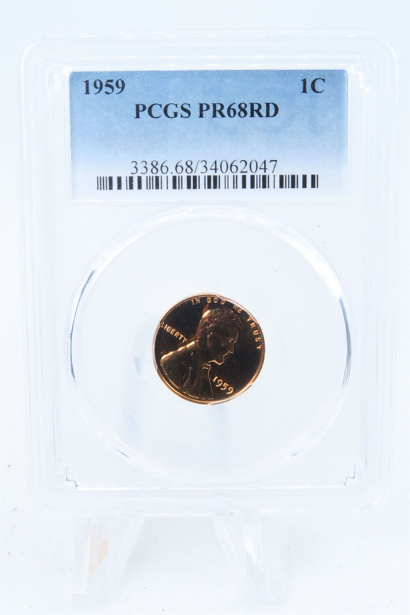 1959-P PCGS PR68RD Lincoln Memorial Cent Proof 1C