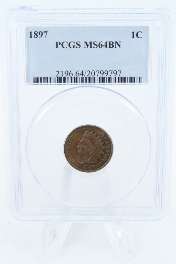 1897-P PCGS MS64BN Indian Cent Business Strike 1C