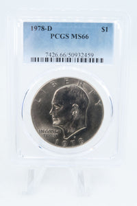 1978-D PCGS MS66 Eisenhower Ike Dollar Business Strike