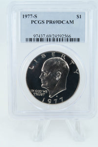 1977-S PCGS PR69DCAM Eisenhower Ike Dollar Proof