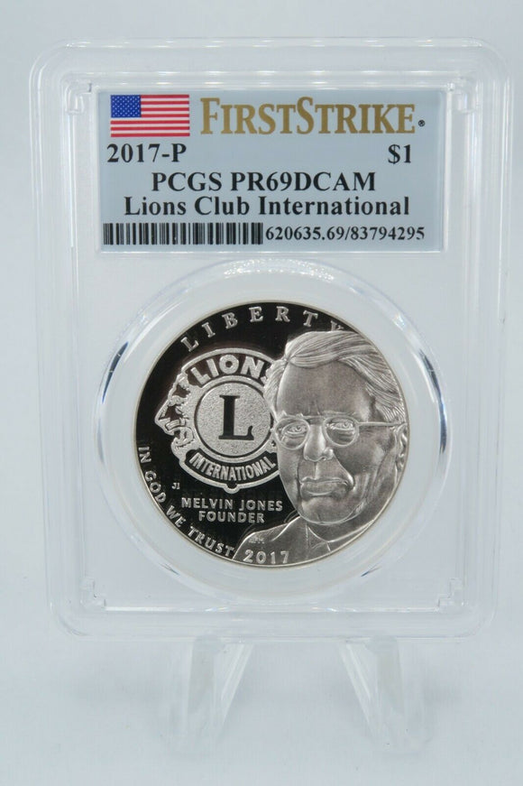 2017-P PCGS PR69DCAM Lions Club International Commemorative Silver Proof
