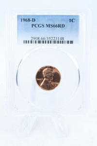 1968-D PCGS MS66RD Lincoln Memorial Cent Business Strike 1C