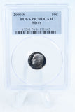 2000-S PCGS PR70DCAM Silver Roosevelt Dime Proof 10C