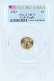 2023-P PCGS MS70 1/10th oz Gold Eagle Business Strike