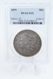 1879-P PCGS F15 Morgan Dollar Business Strike