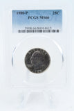 1980-P PCGS MS66 Washington Quarter Business Strike 25C