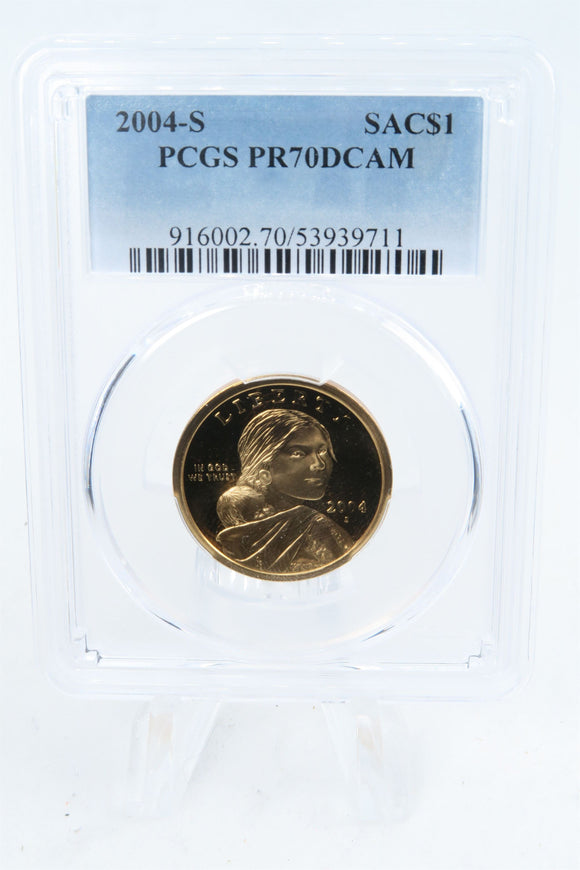 2004-S PCGS PR70DCAM Sacagawea Dollar Proof
