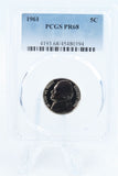 1961-P PCGS PR68 Jefferson Nickel Proof 5C