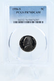 1996-S PCGS PR70DCAM Jefferson Nickel Proof 5C
