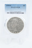 1934-S PCGS VF35 Peace Dollar Business Strike