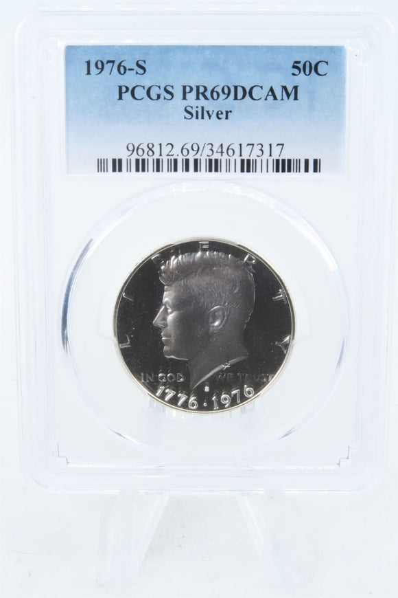 1976-S PCGS PR69DCAM Silver Kennedy Half Dollar Proof 50C
